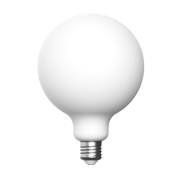 61049 - LED 7.2W Porcelain Soft White Dimmable 125mm Globe - ES - 2700K